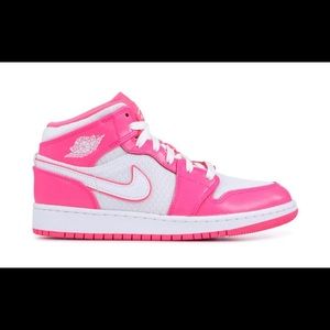 AIR JORDAN 1 MID GS 'HYPER PINK'